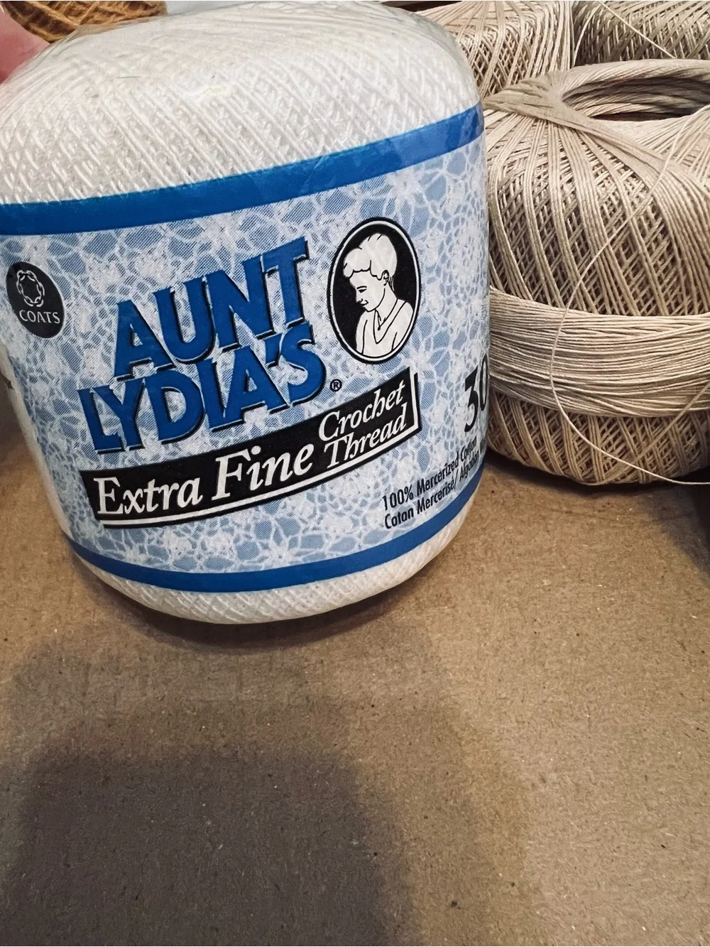 Lot of Extra Fine Crochet Thread Aunt Lydia’s & Big Ball sizes 20 & 30